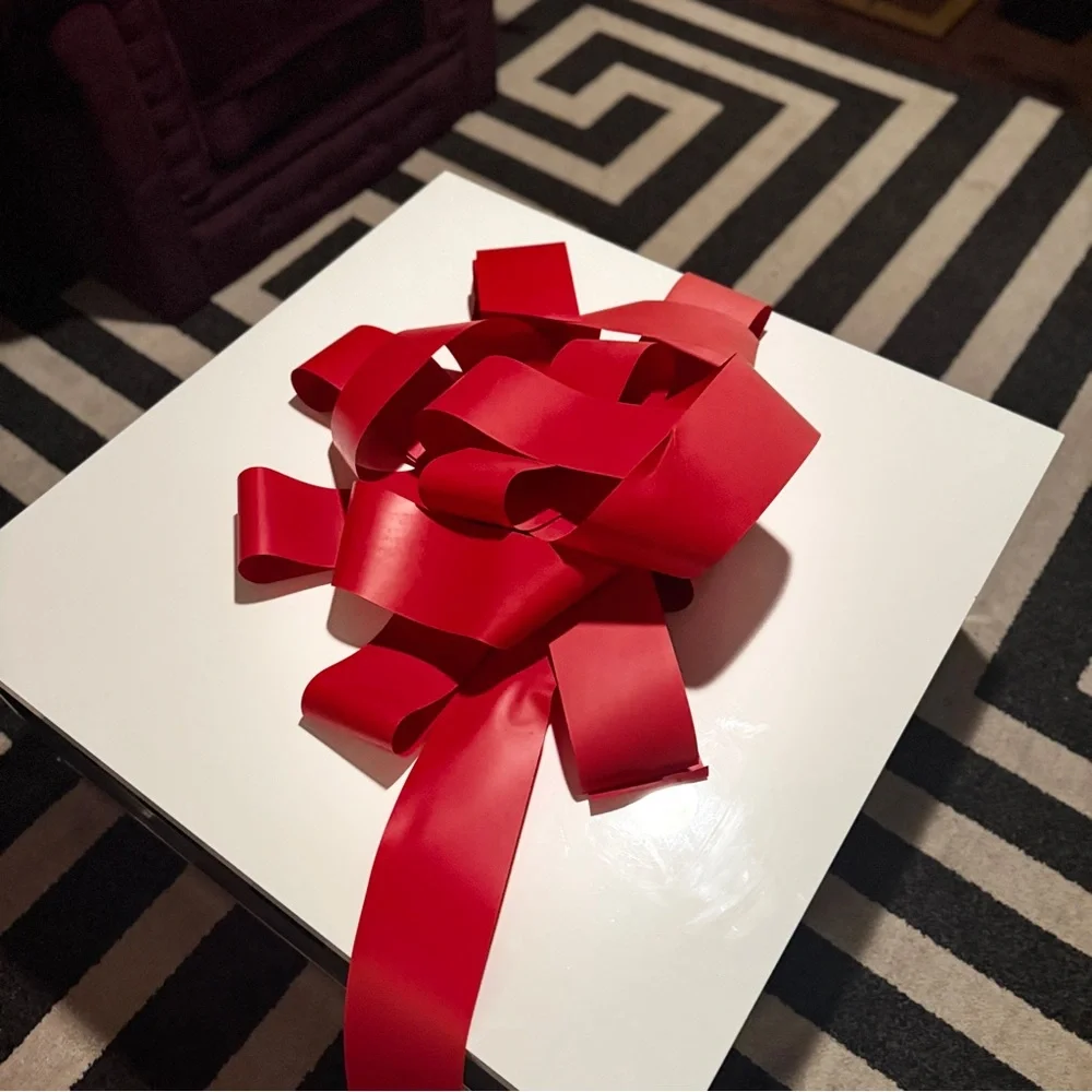 Elegant Red Ribbon Gift Box - Picture 1 of 16
